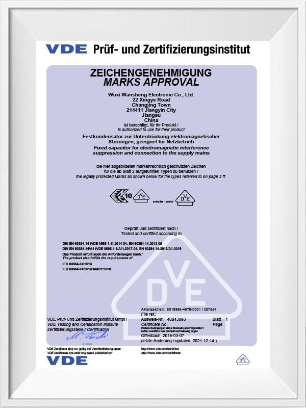 Certificación VDE