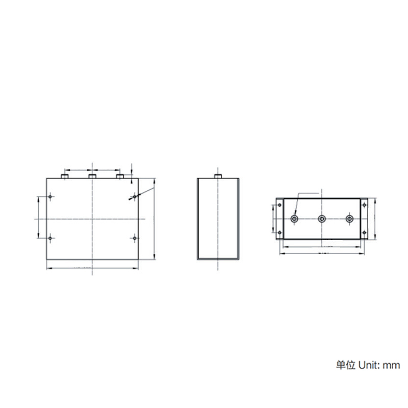 Condensador de filtro de CA de tipo seco de la serie WAB para electrónica de potencia (caja de acero)