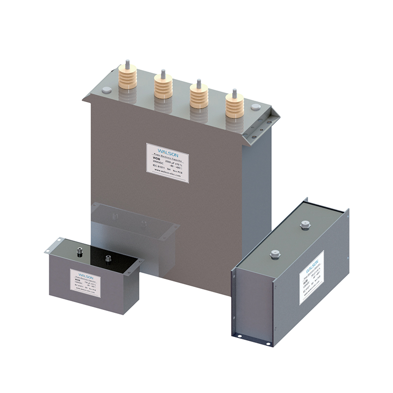 Condensador de enlace CC de tipo secode la  serie WDB para electrónica Power (caja de acero)