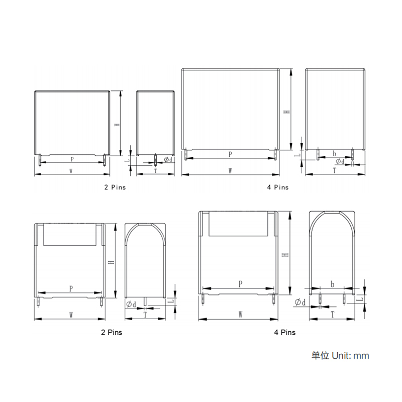 Condensador de enlace CC de la serie WDC para PCB